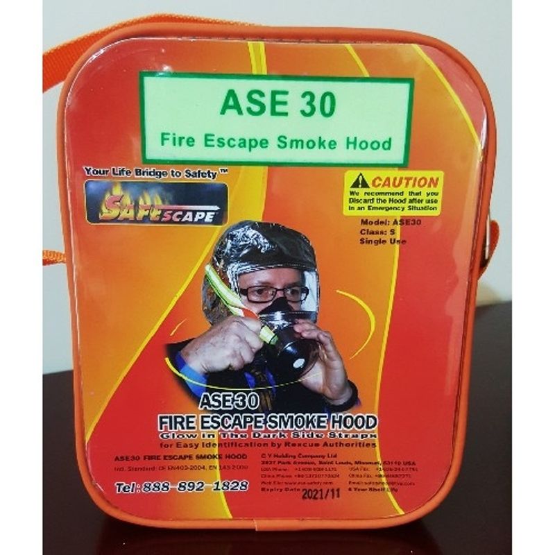 ASE 30 Fire Escape/Evakueringsmaske Smoke Hood