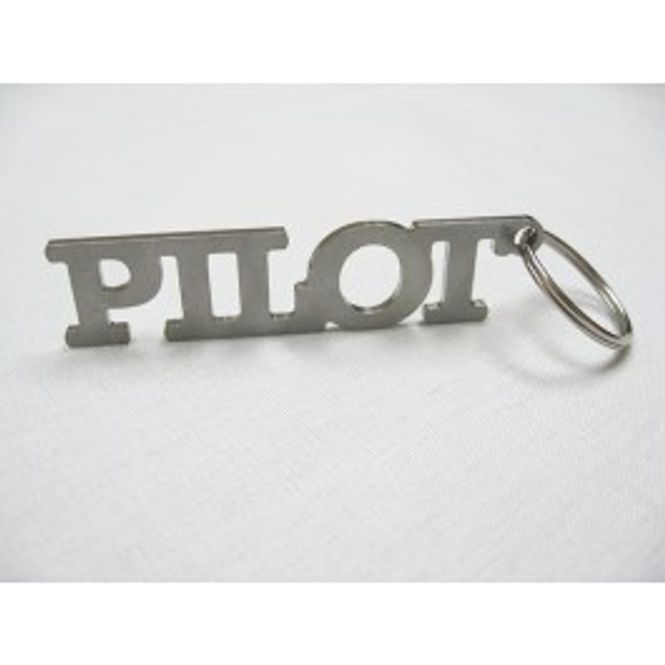 Hovedbilde Nøkkelring stainless steel PILOT