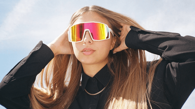 Hovedbilde Blublocker T2 Sunmask Matte White Rainbow Mirror ...
