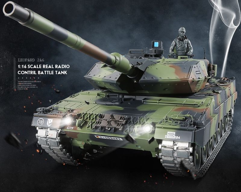 Battle Tank 1:16 - Leopard 2 A6 - Airgun & IR