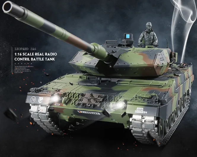 Hovedbilde Battle Tank 1:16 - Leopard 2 A6 - Airgun & IR